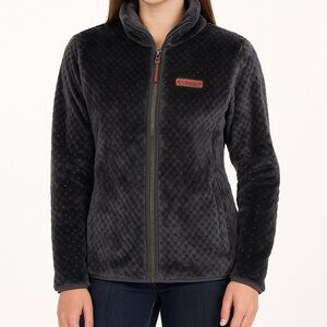 Columbia Soft Plush Fleece Jacket – Size M | Charcoal Gray | Like New